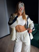 Трендовый костюм из плащевки JAV-A833T980