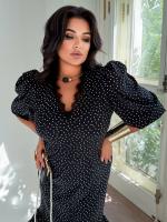 Элегантное платье в горошек YM-A7162.31T20