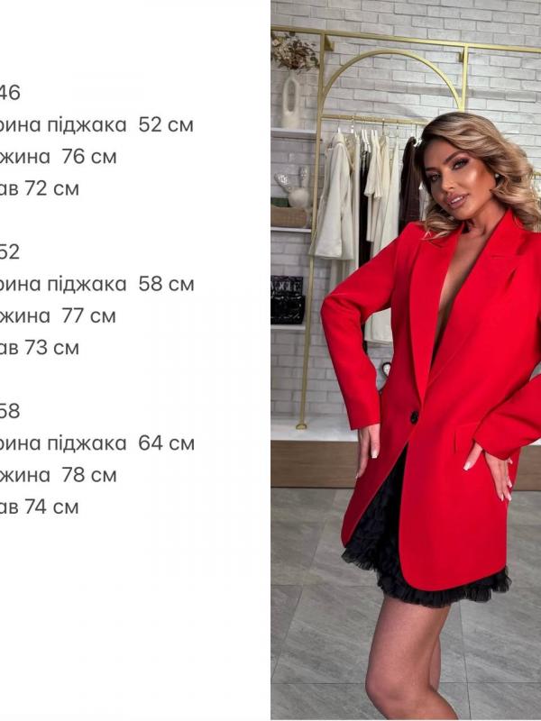 Вільний жіночий піджак RED-A179T550 Вільний жіночий піджак RED-A179T550