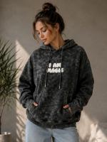 Худи оверсайз с эффектом потертости MIK-A820805T490