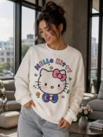 Свитшот с двухсторонним принтом MIK-A82319T550