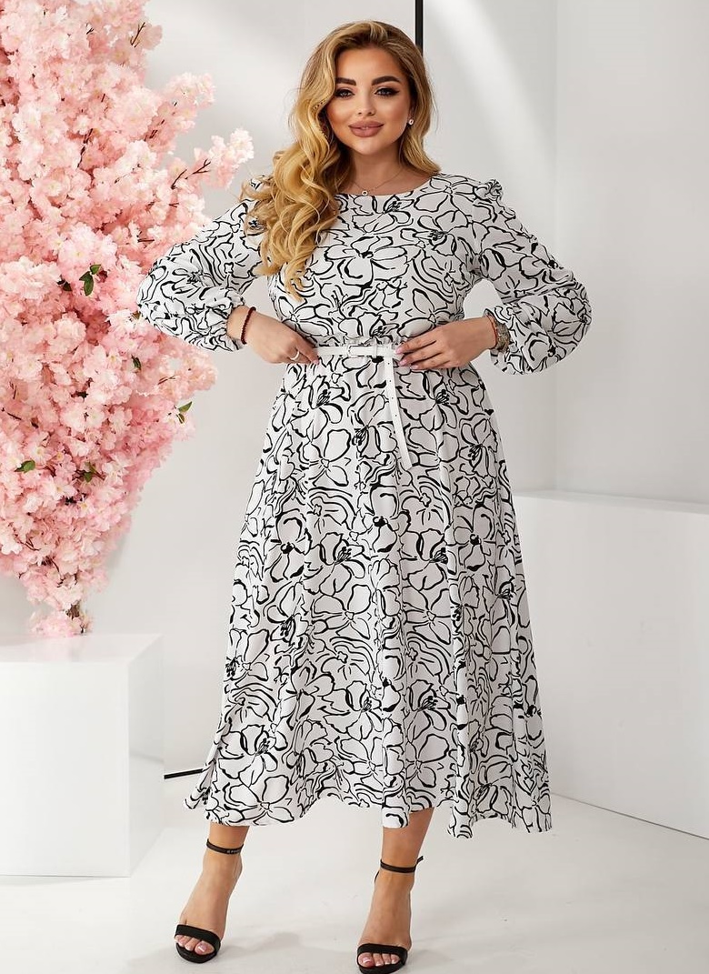 Длинное женское платье EY-A539T16B19