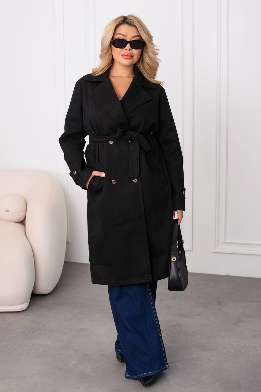 Замшевый тренч ACHK-A1972T800