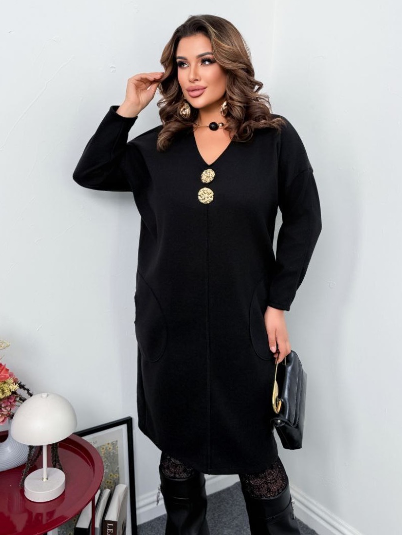 Ангоровое платье с пуговицами ZP-A1319T13.5