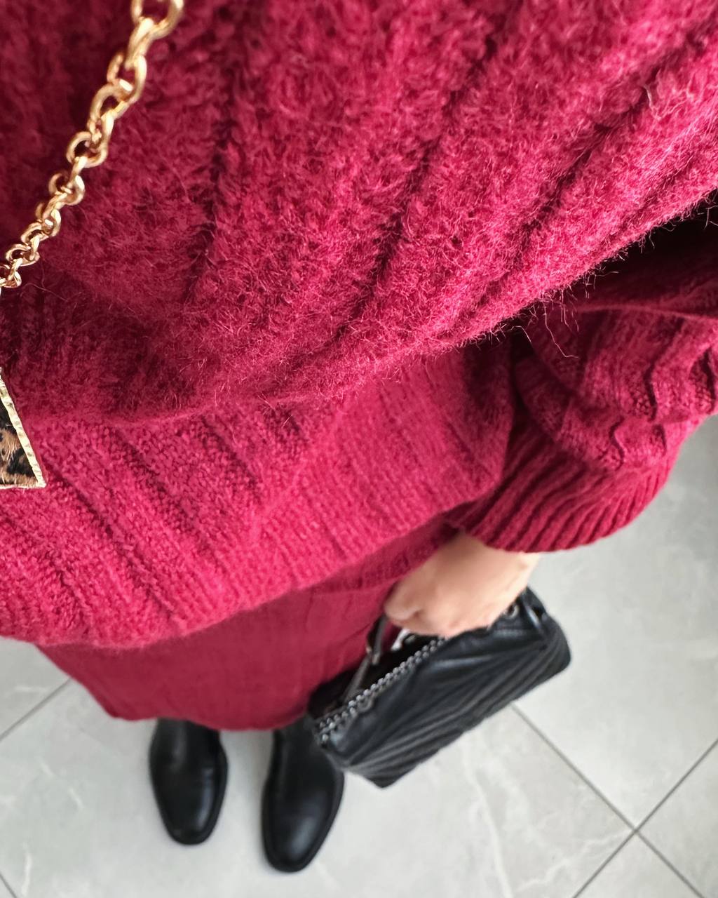 Вязаный костюм с юбкой AMU-A6928T1170 Вязаный костюм с юбкой AMU-A6928T1170