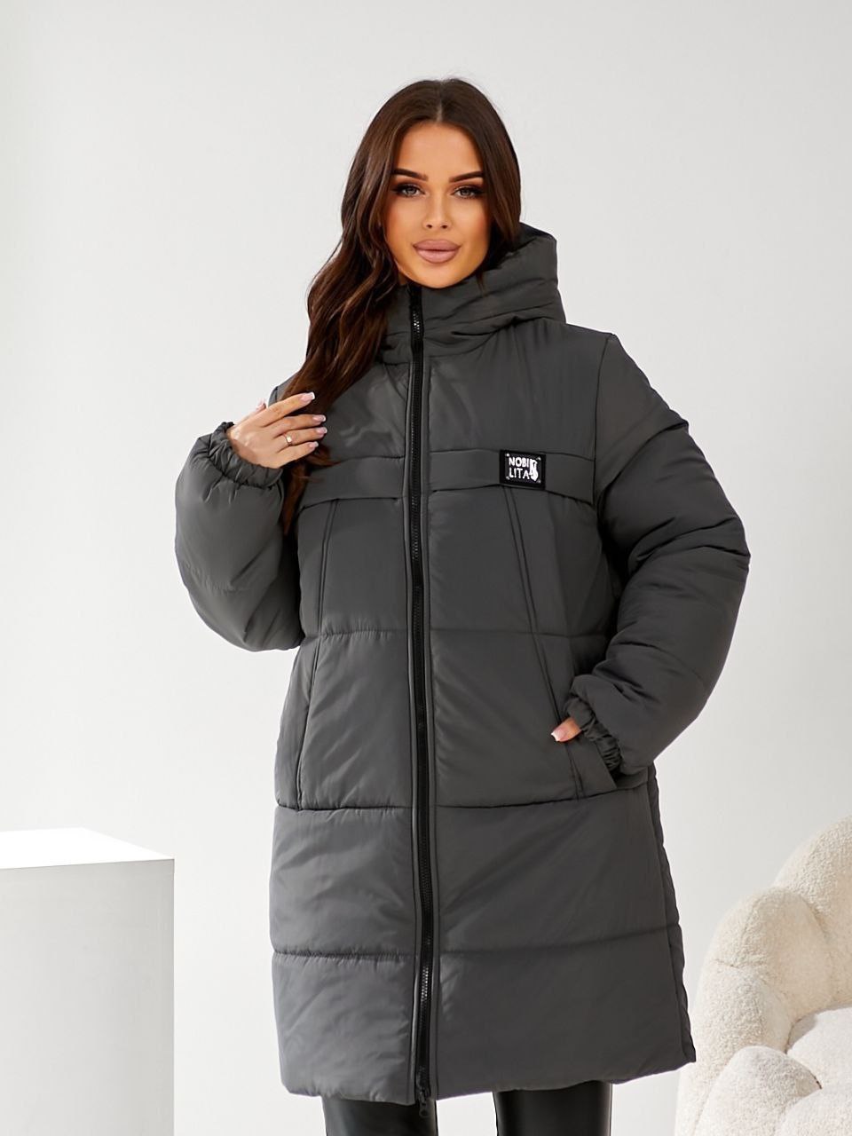 Куртка стеганая с капюшоном NOB-A23042T950 Куртка стеганая с капюшоном NOB-A23042T950