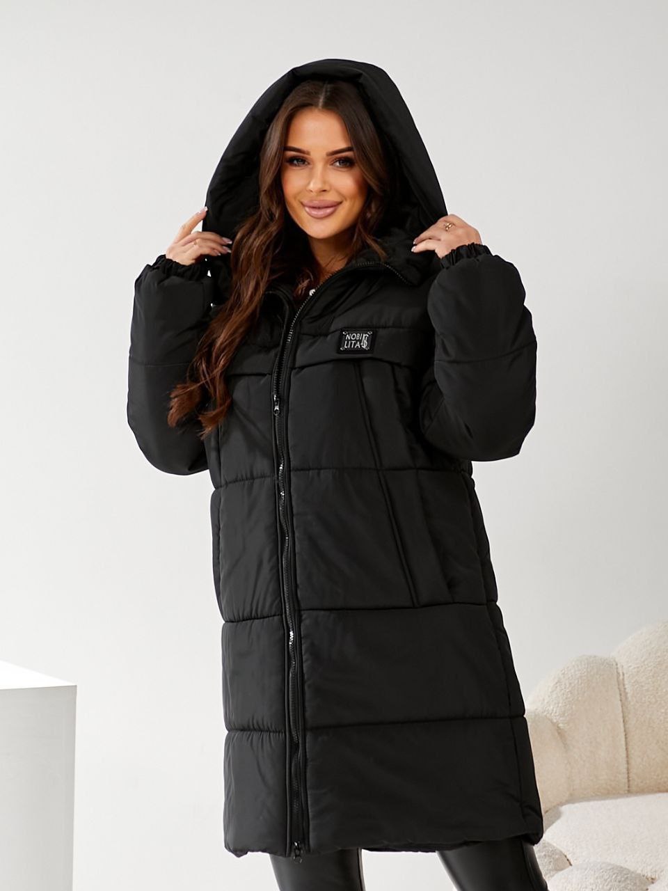 Куртка стеганая с капюшоном NOB-A23042T950 Куртка стеганая с капюшоном NOB-A23042T950