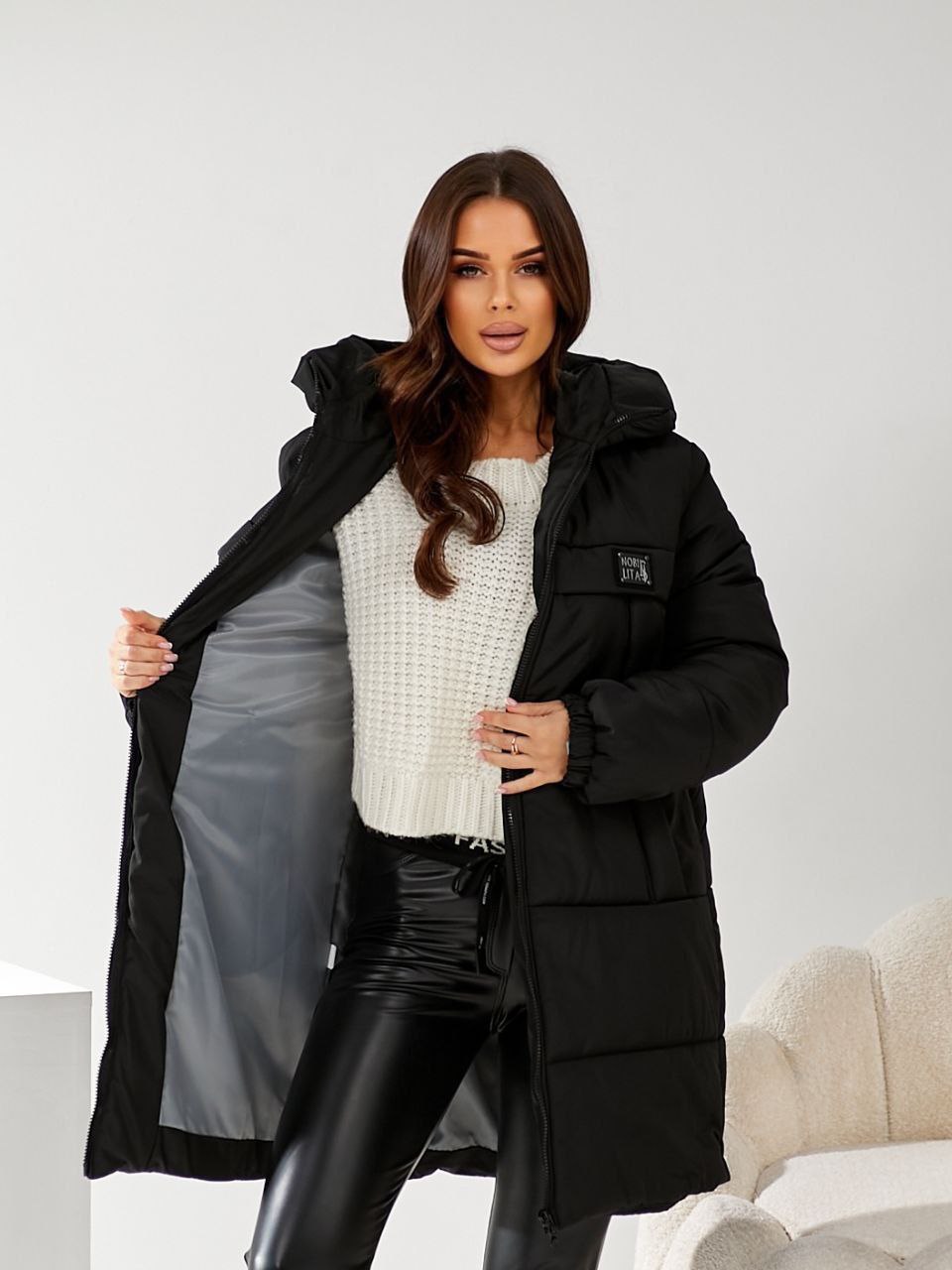 Куртка стеганая с капюшоном NOB-A23042T950 Куртка стеганая с капюшоном NOB-A23042T950