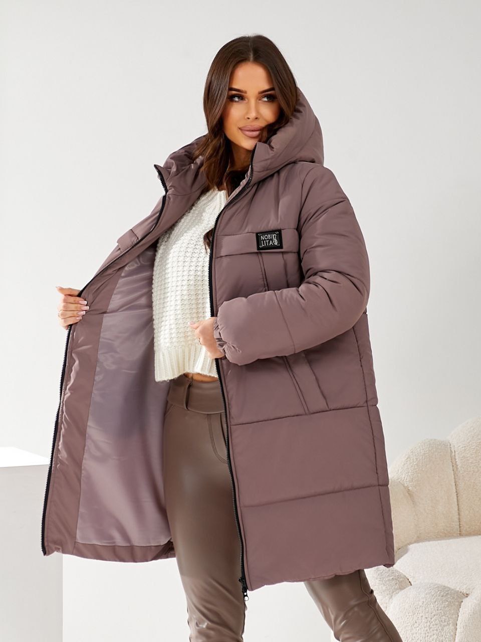 Куртка стеганая с капюшоном NOB-A23042T950 Куртка стеганая с капюшоном NOB-A23042T950