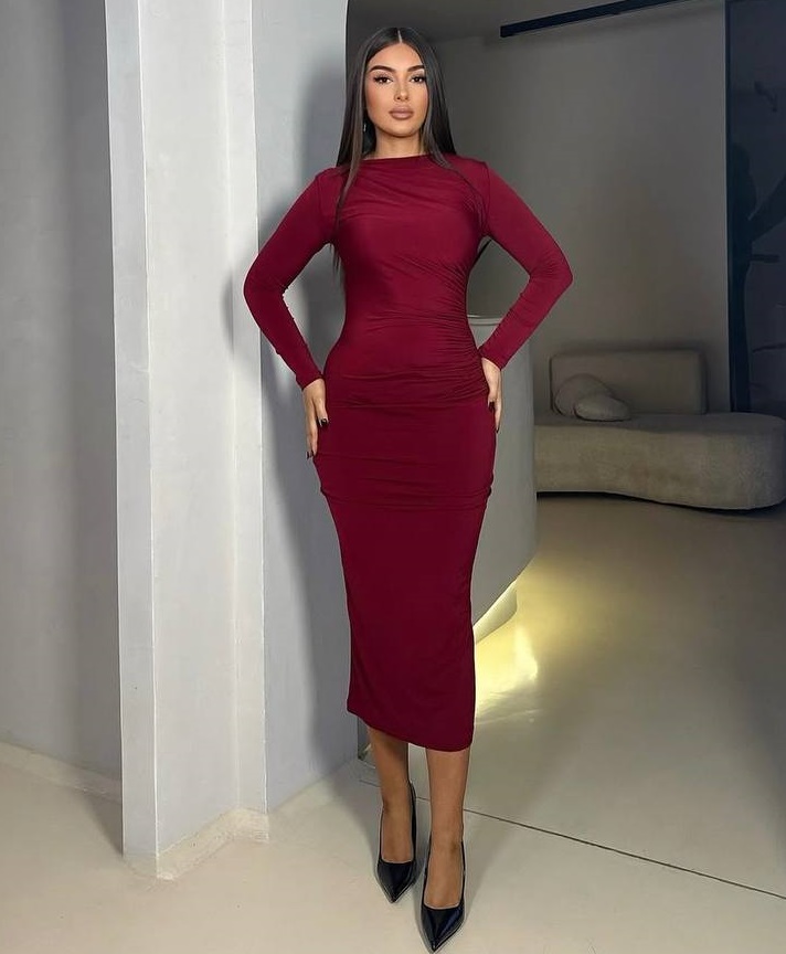 Коктейльна сукня-футляр RK-A897T450