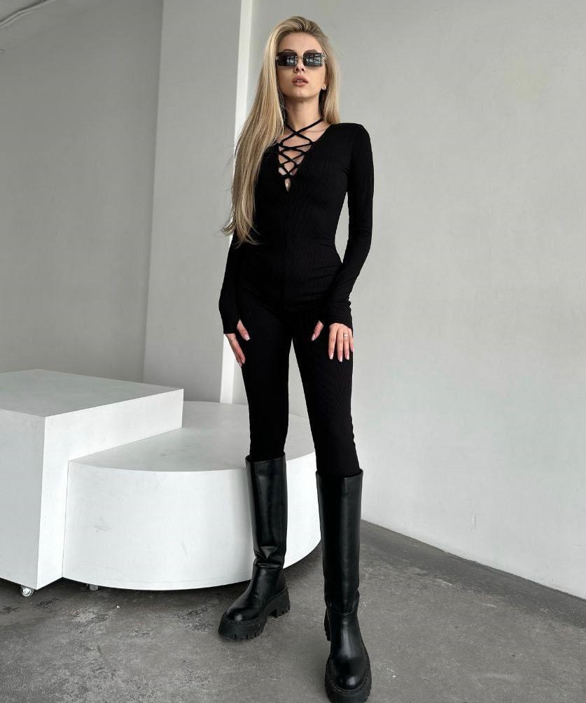 Комбенизон со шнуровкой на груди IPO-A1112T370