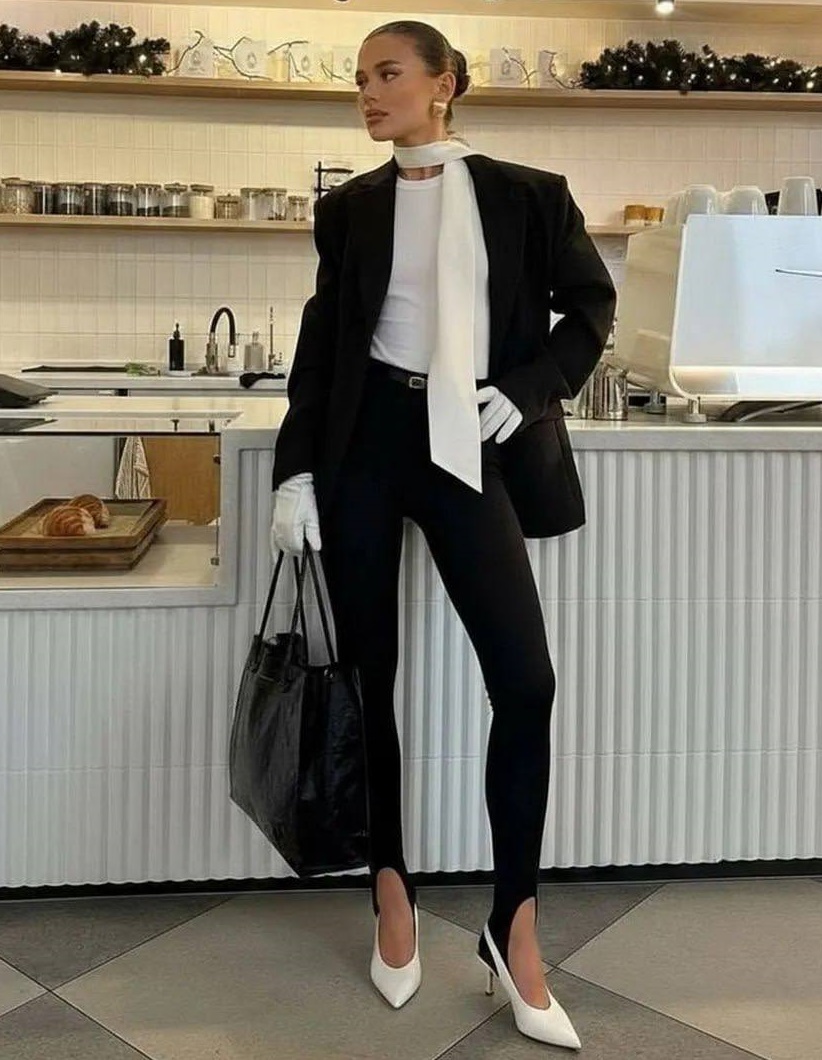 Леггинсы со штрипками на флисе IMMA-A433T360