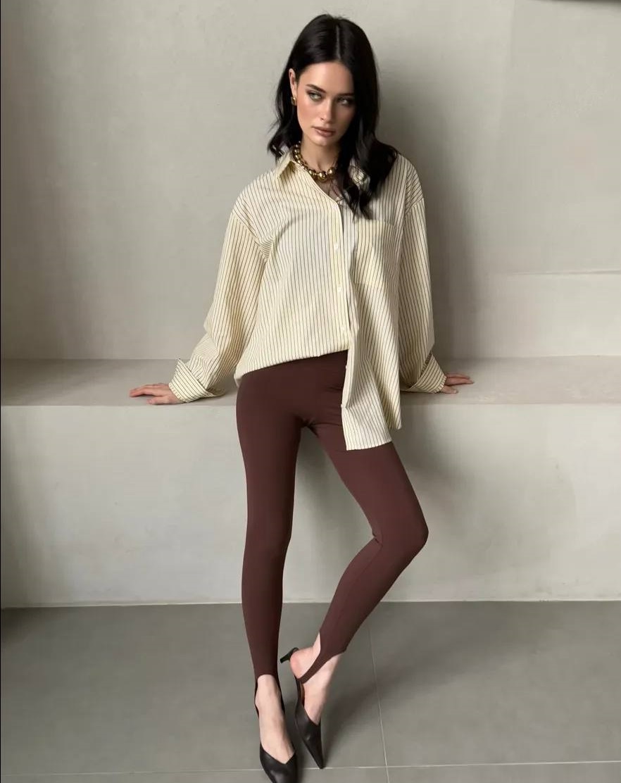 Легінси з штрипками на флісі IMMA-A433T360