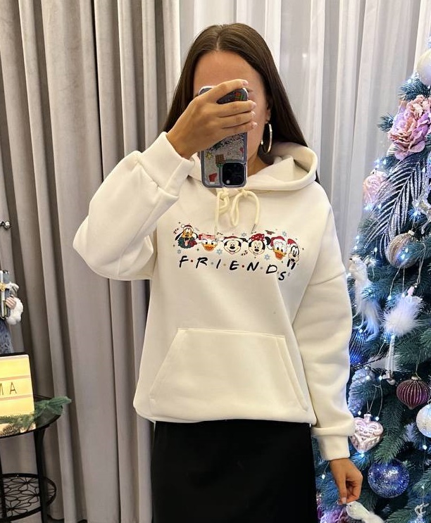 Оверсайз худі з принтом AMU-A353.1353T350