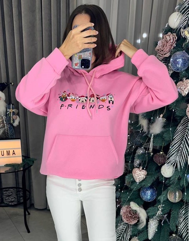 Оверсайз худі з принтом AMU-A353.1353T350