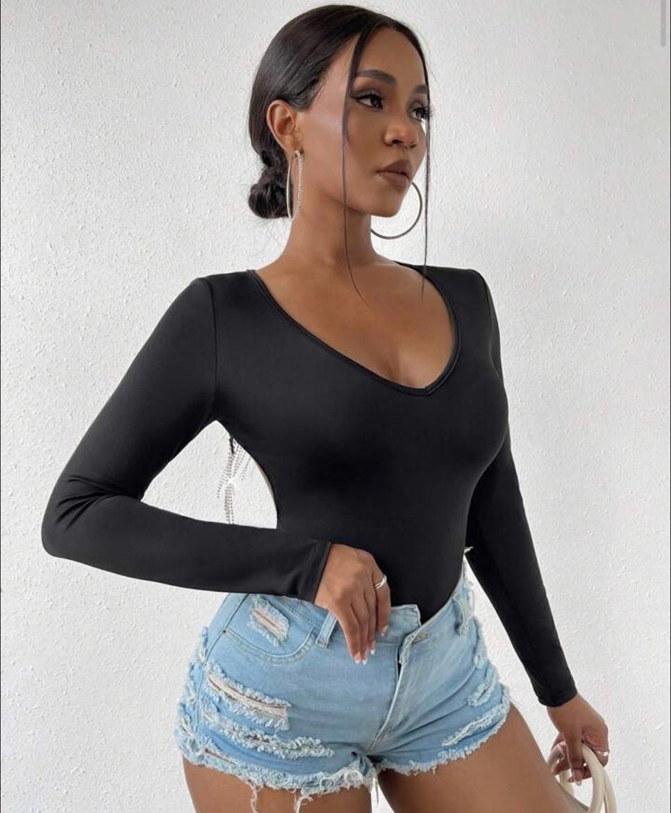 Боди с бахромой YLM-A535T370