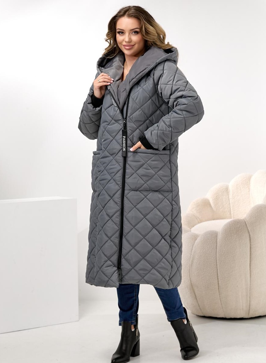 Довга демісезонна куртка DV-R3714T1400