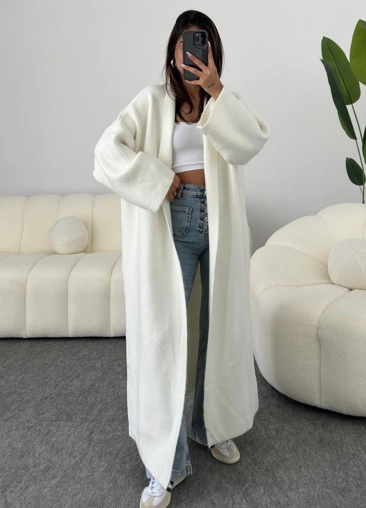 Теплый ангоровый кардиган DMP-R1203T570