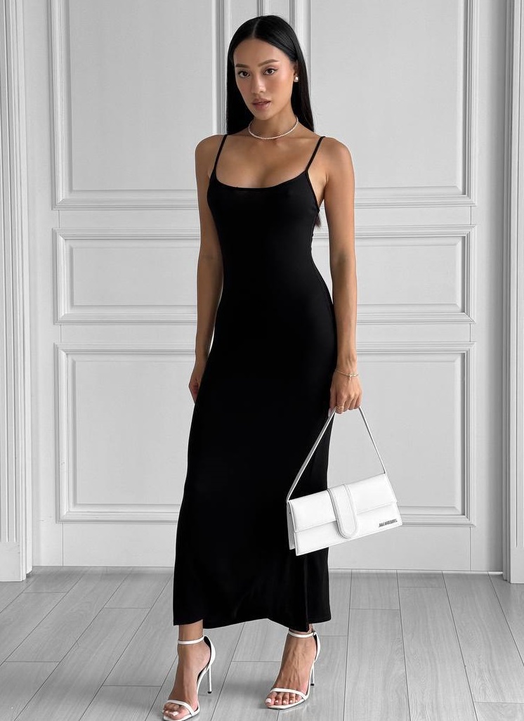 Платье макси на бретелях SAO-A080T350