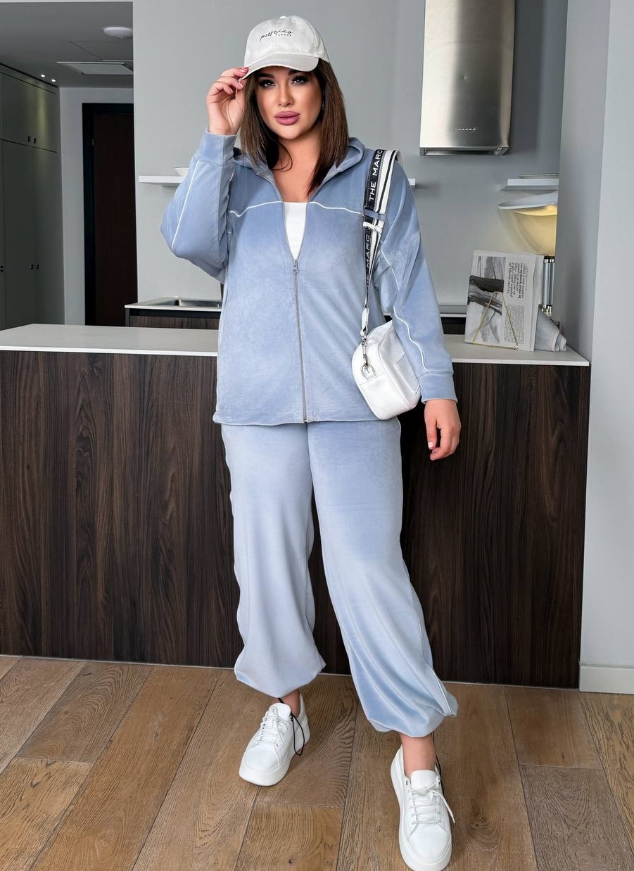 Трендовый велюровый костюм DV-AR5512T760