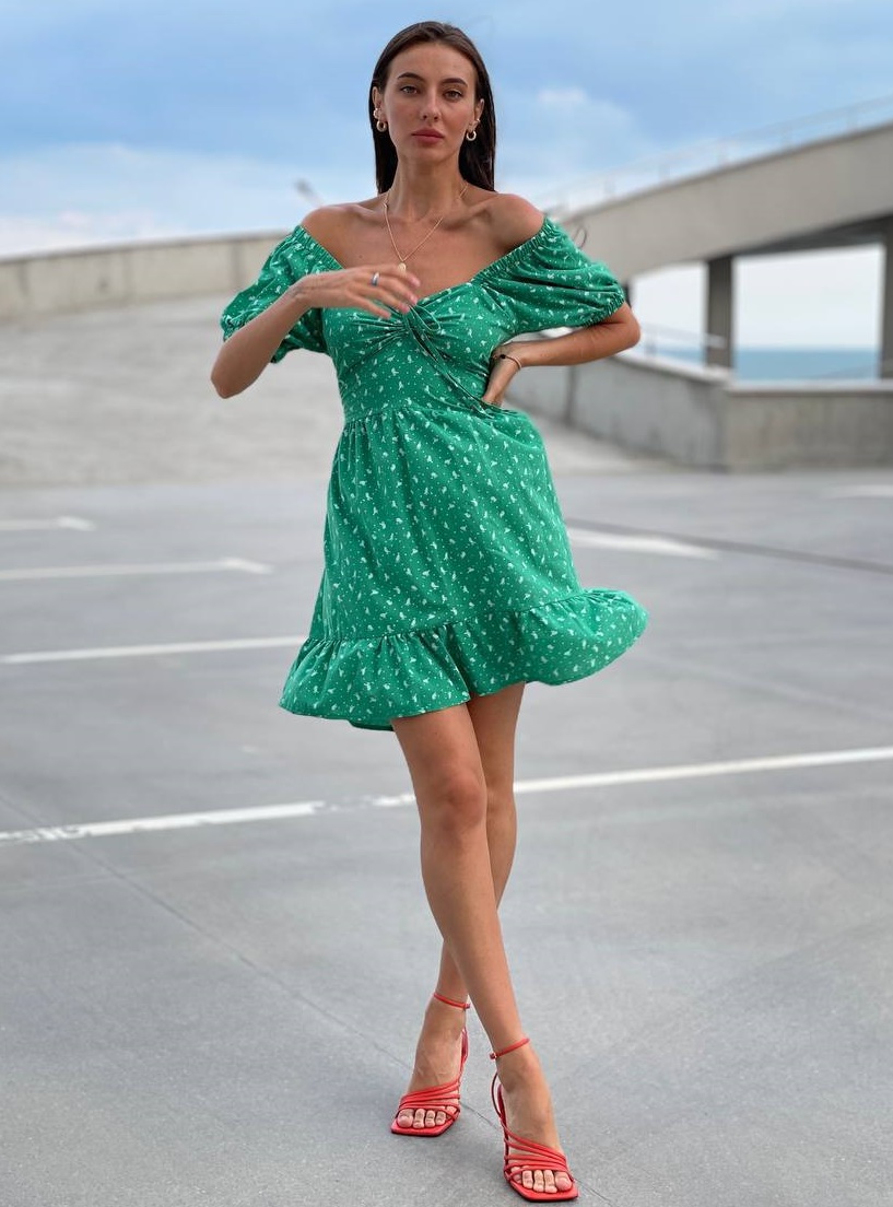 Летнее короткое платье SOL-A2799T300