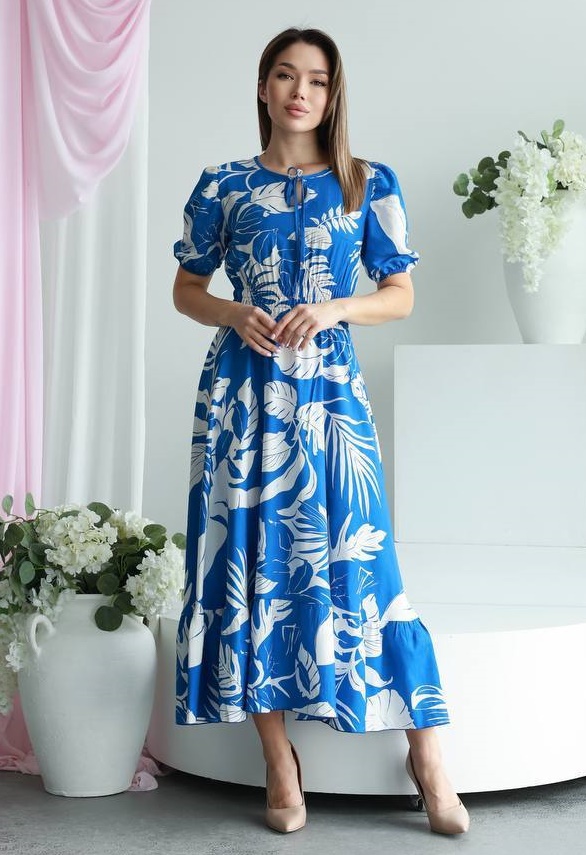Легкое длинное платье IMMA-A365T590B690